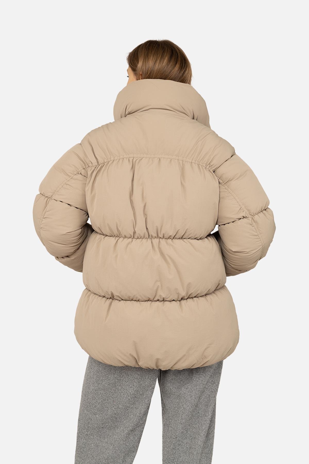 Куртка жіноча ЦБ-00259690 р. 50 Бежевий (28422158) - фото 5 Куртка жіноча ЦБ-00259690 р. 50 Бежевий (28422158) - фото 5