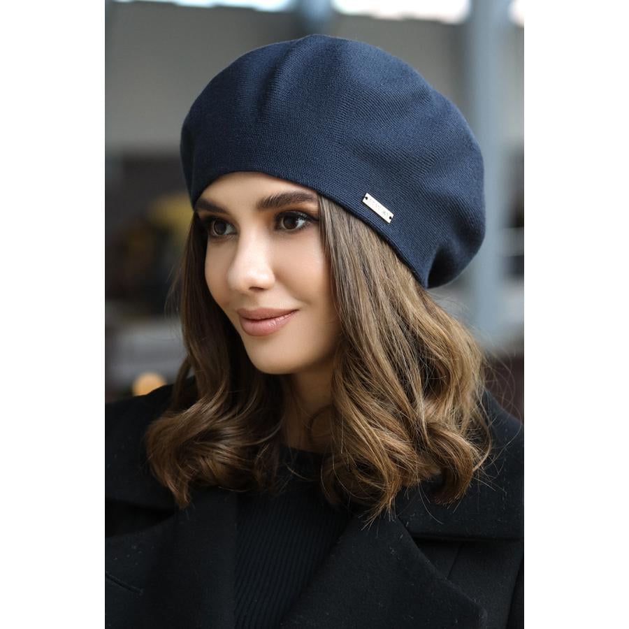 Берет  жіночий напіввовняний Карнелія Braxton 6018 one size Джинсовий