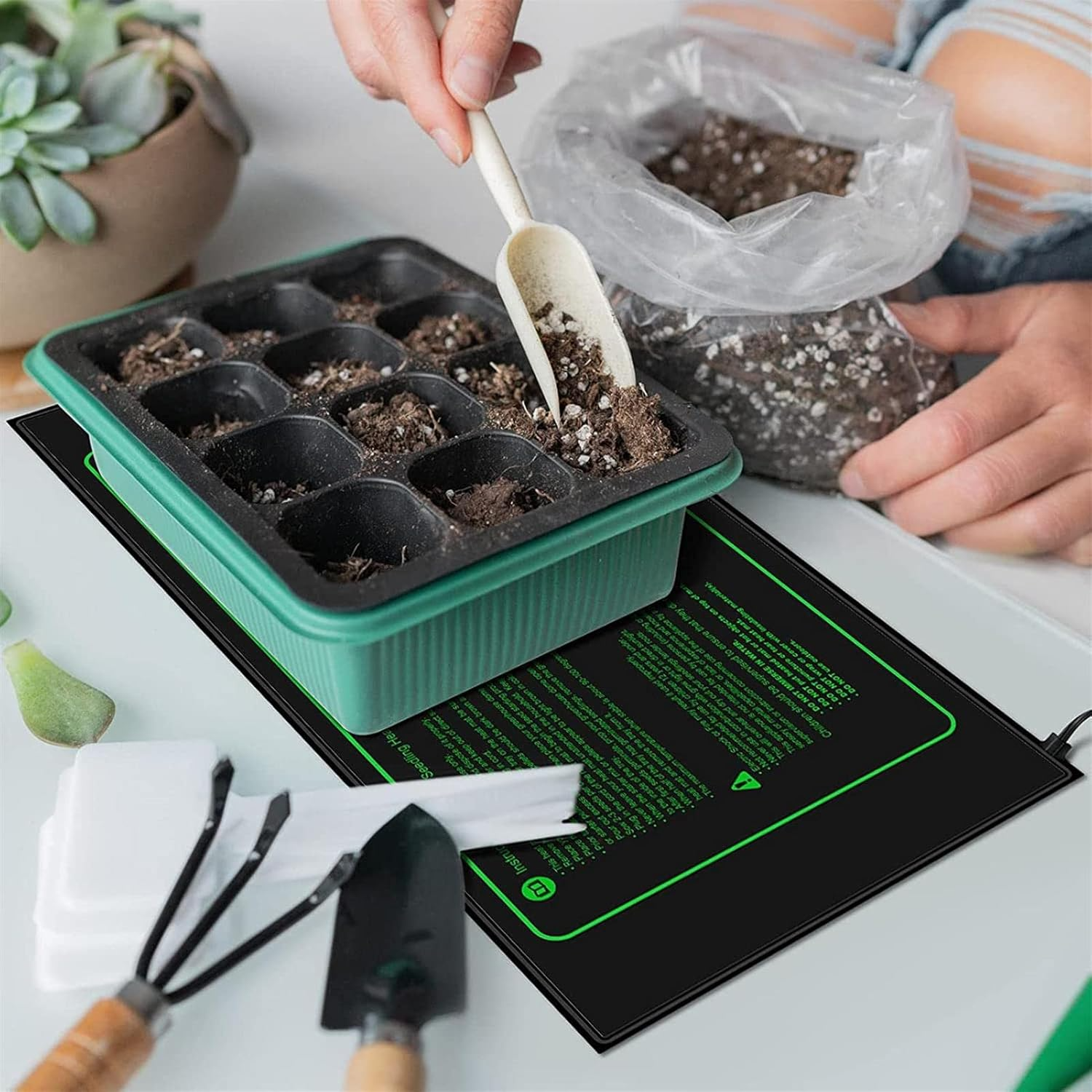 Термоковрик для рассады с быстрым нагревом 40 Вт 50x52 см - фото 4 Термоковрик для рассады с быстрым нагревом 40 Вт 50x52 см - фото 4