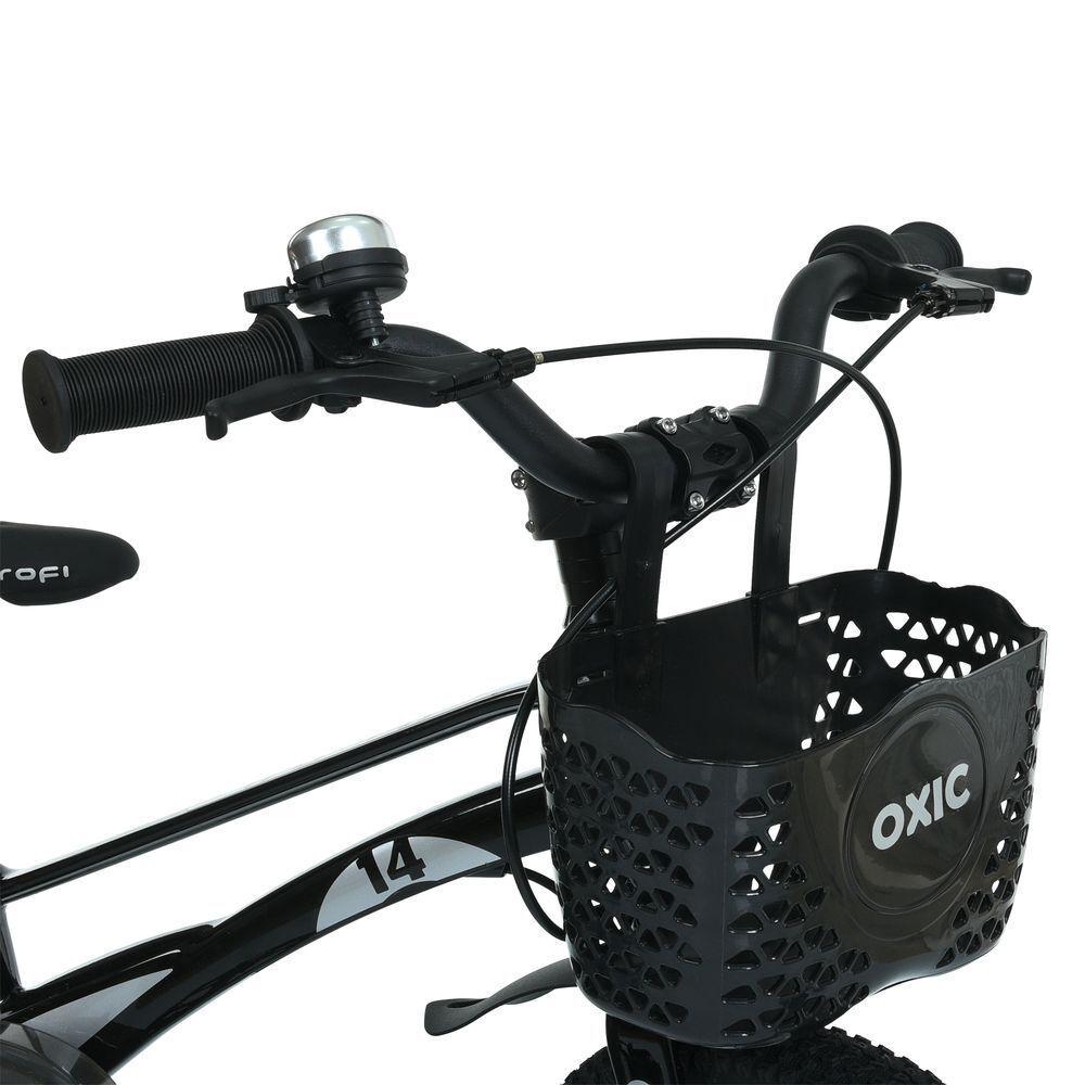 Дитячий велосипед PROF1 Oxic 14" магнієвий з кошиком Чорний - фото 3 Дитячий велосипед PROF1 Oxic 14" магнієвий з кошиком Чорний - фото 3