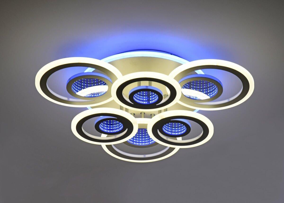 Люстра потолочная Valeso 55521/3+3 LED Белый/Хром (3120078452)