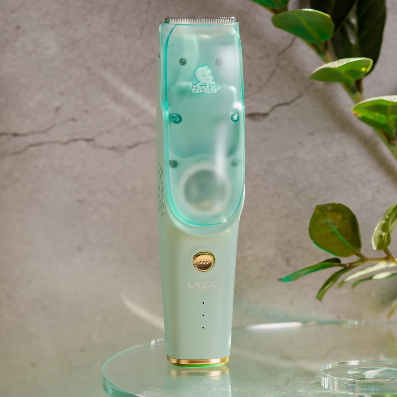 Машинка для стрижки детская VGR V-151 с насадками тихая аккумуляторная беспроводная (7362) - фото 13