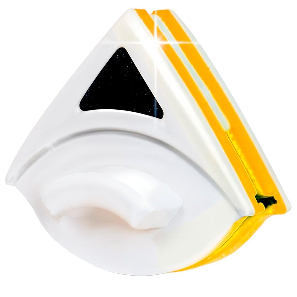 Щітка магнітна для миття вікон BRS з фіксуючим шнуром для однокамерних склопакетів Orange/White (516719264)