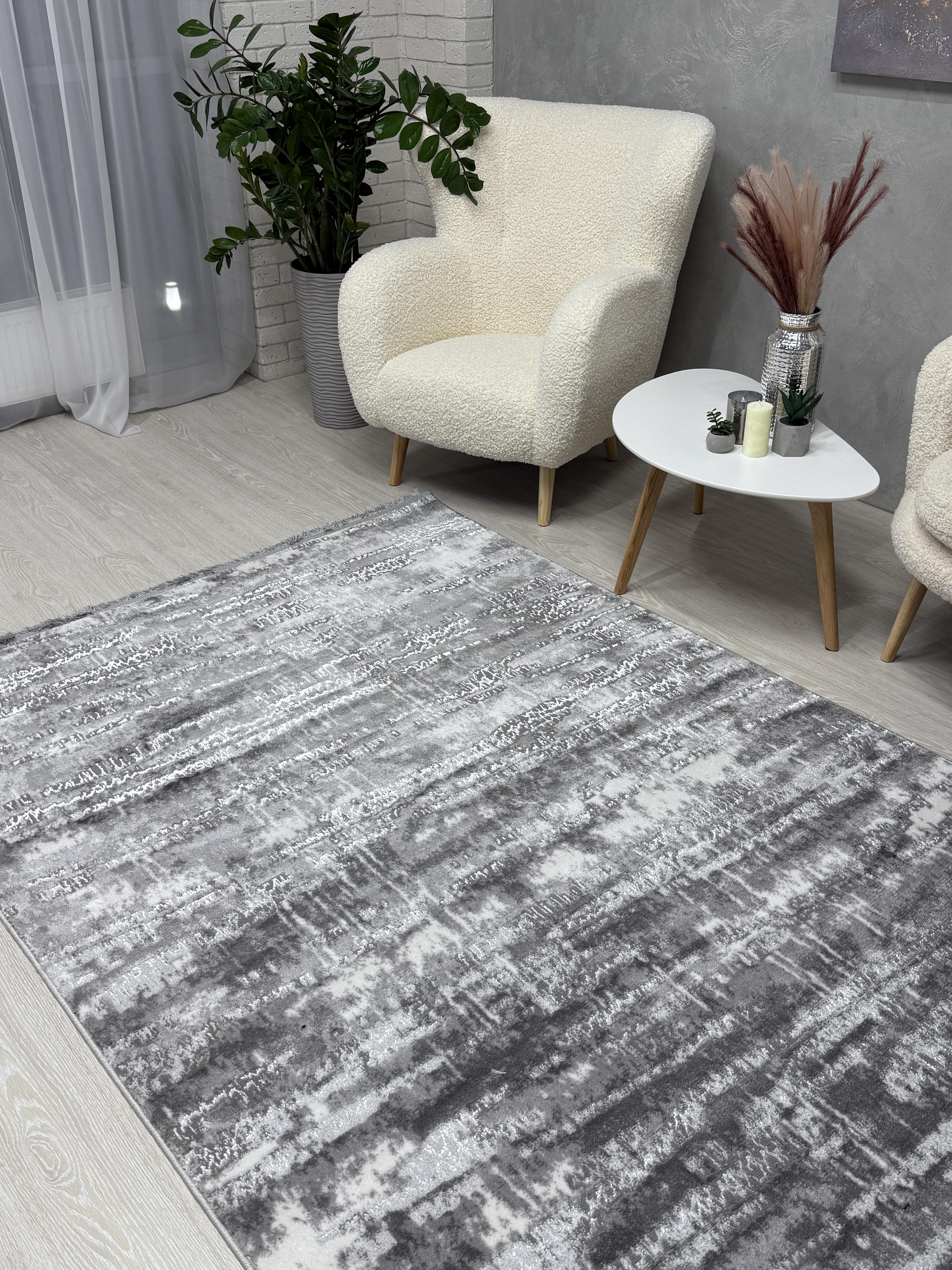 Килим Mars з невисоким ворсом 200x300 см Сірий (2701BKG/AG9) - фото 3 Килим Mars з невисоким ворсом 200x300 см Сірий (2701BKG/AG9) - фото 3