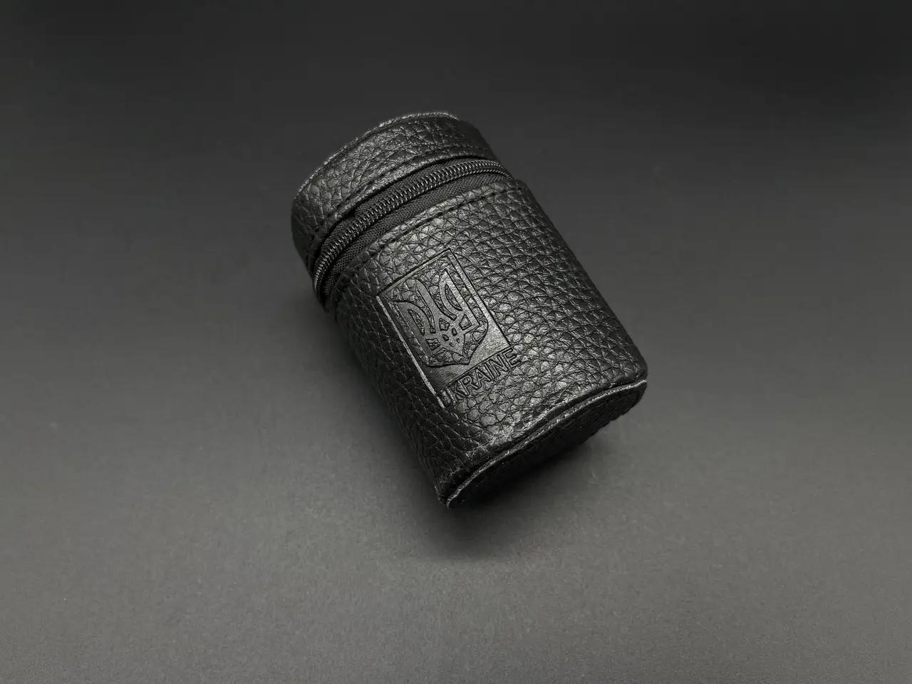 Набор стопок из нержавеющей стали в кожаном чехле на молнии 60 мл 4 шт. (BU-19) - фото 2 Набор стопок из нержавеющей стали в кожаном чехле на молнии 60 мл 4 шт. (BU-19) - фото 2