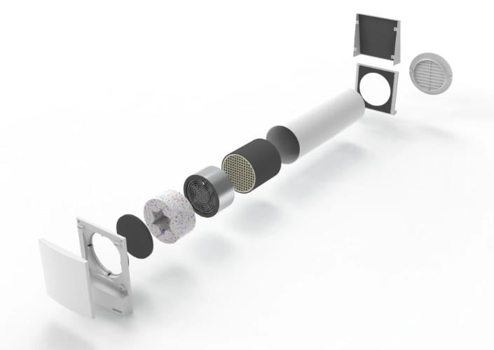 Рекуператор повітря Ventoxx Harmony Smart з пультом ДК WI-FI та зовнішньою кришкою повітропровід 50 см (25069745) - фото 2 Рекуператор повітря Ventoxx Harmony Smart з пультом ДК WI-FI та зовнішньою кришкою повітропровід 50 см (25069745) - фото 2