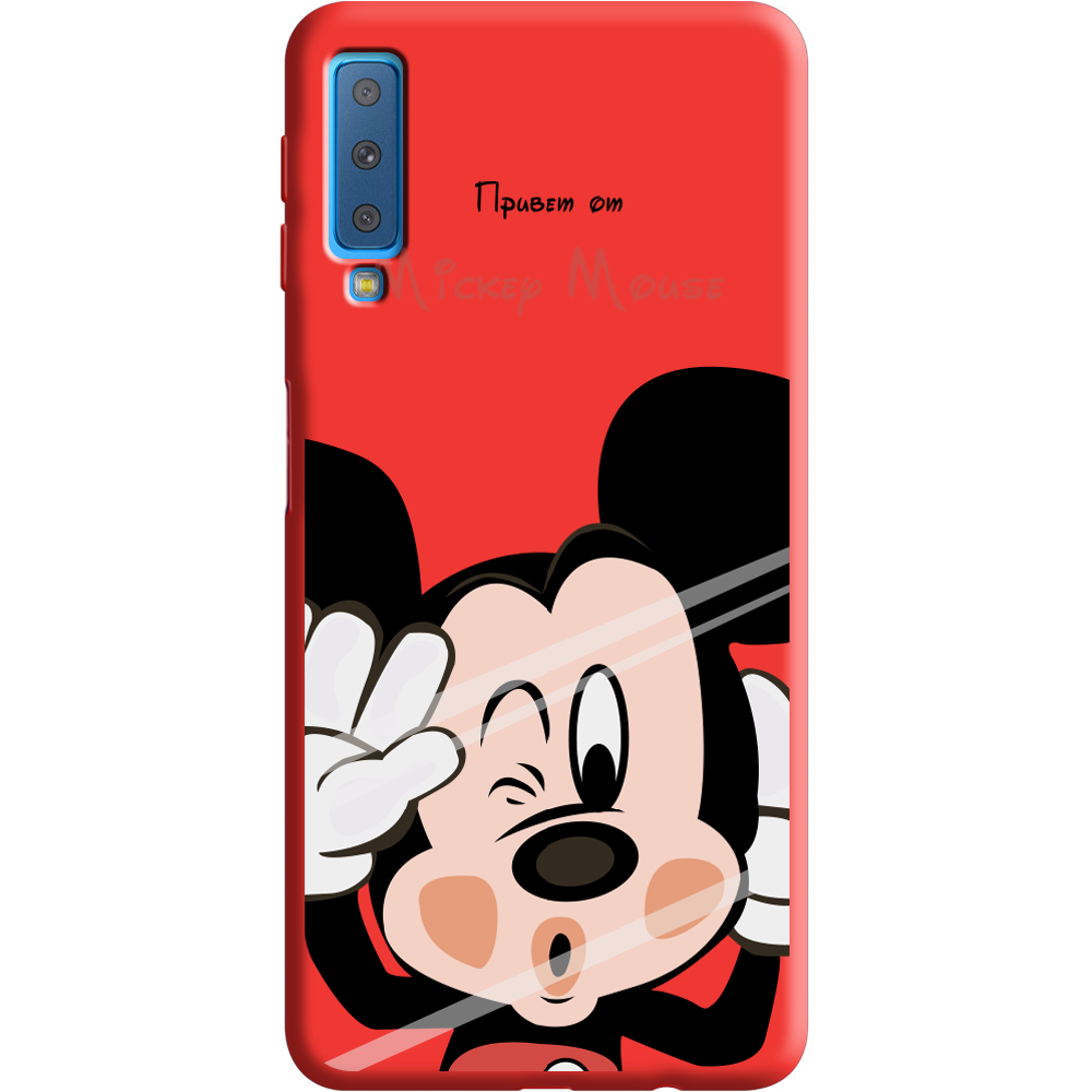 Чехол Boxface Samsung A750 Galaxy A7 2018 Mister M Красный силикон (35481-cc58-36138)