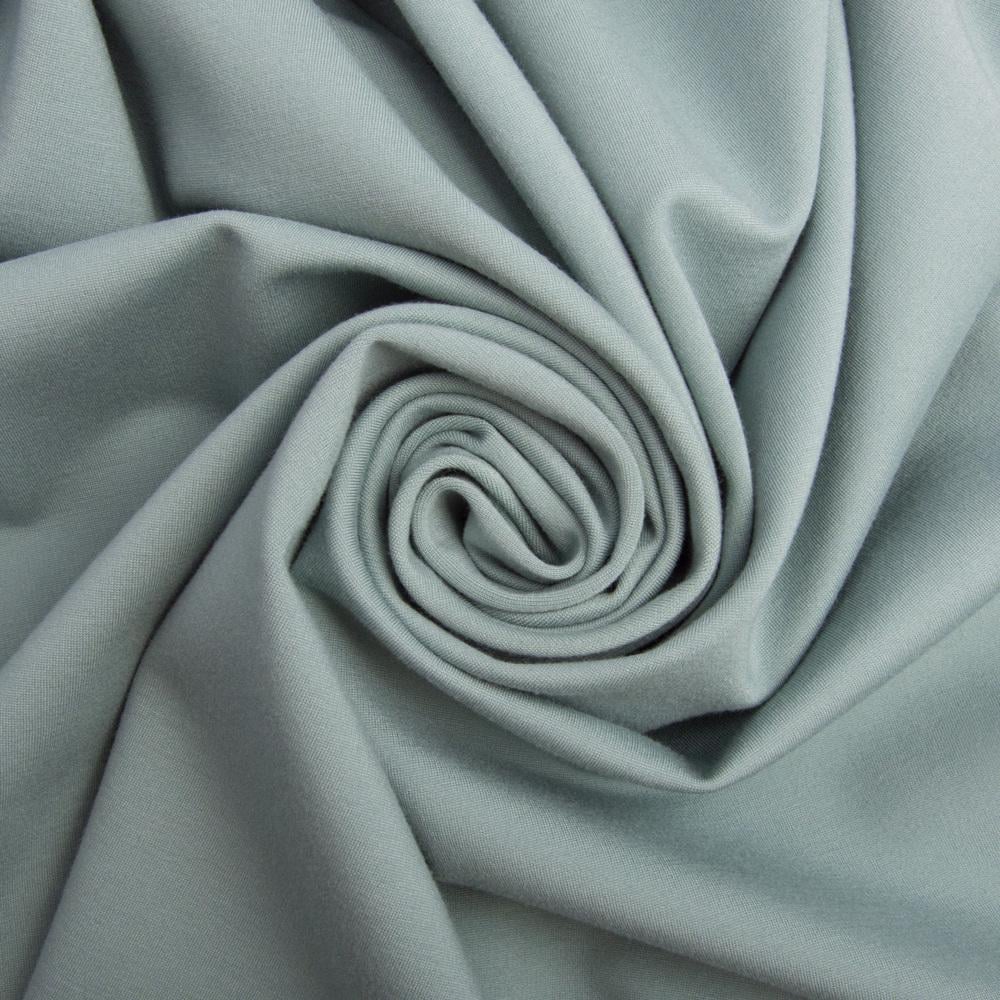 Ткань трикотаж однотонная Прага 620 гр/м2 Темно-мятный (23498)