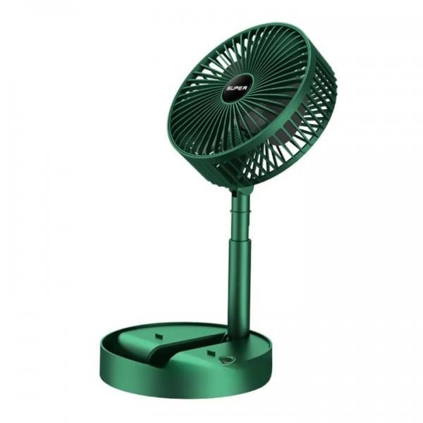 Вентилятор портативный настольный Telescopic Folding Fan Green