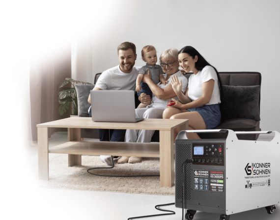 Електростанція зарядна Konner&Sohnen KS 2000PS LifePo4 6000+ циклів 1792 Вт/год 70 мАг 2000-4000 Вт/год (000147251) - фото 11 Електростанція зарядна Konner&Sohnen KS 2000PS LifePo4 6000+ циклів 1792 Вт/год 70 мАг 2000-4000 Вт/год (000147251) - фото 11