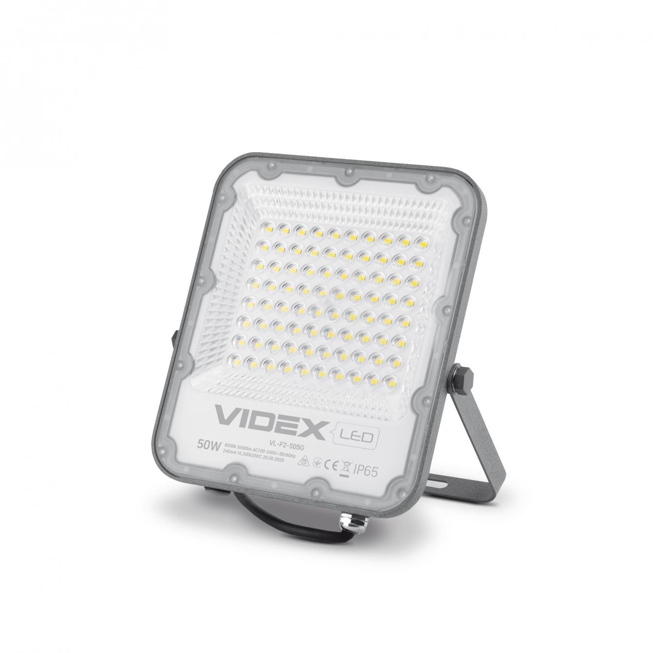 Прожектор LED VIDEX F2 50W 5000K 6500Lm IP65 SMD VL-F2-505G - фото 2