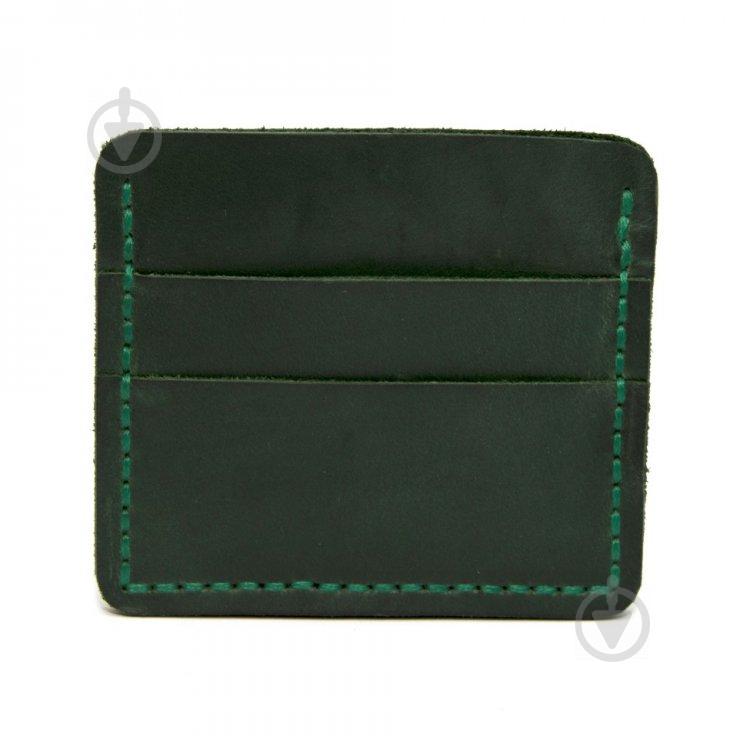 Кожаное Портмоне кард-кейс Gofin Зеленое (SKG-10025)