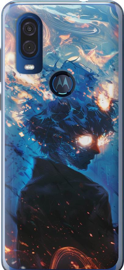 Чехол на Motorola One Vision Сатору Годжо (6129u-1782-42517)