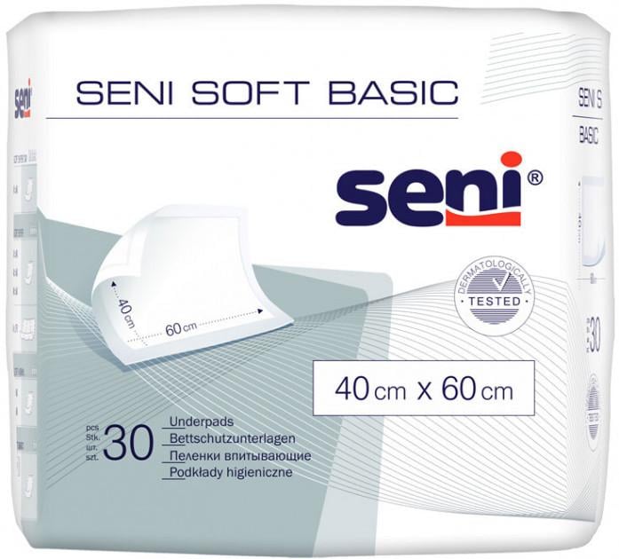 Пеленки Seni SOFT BASIC 40x60 см 30 шт.