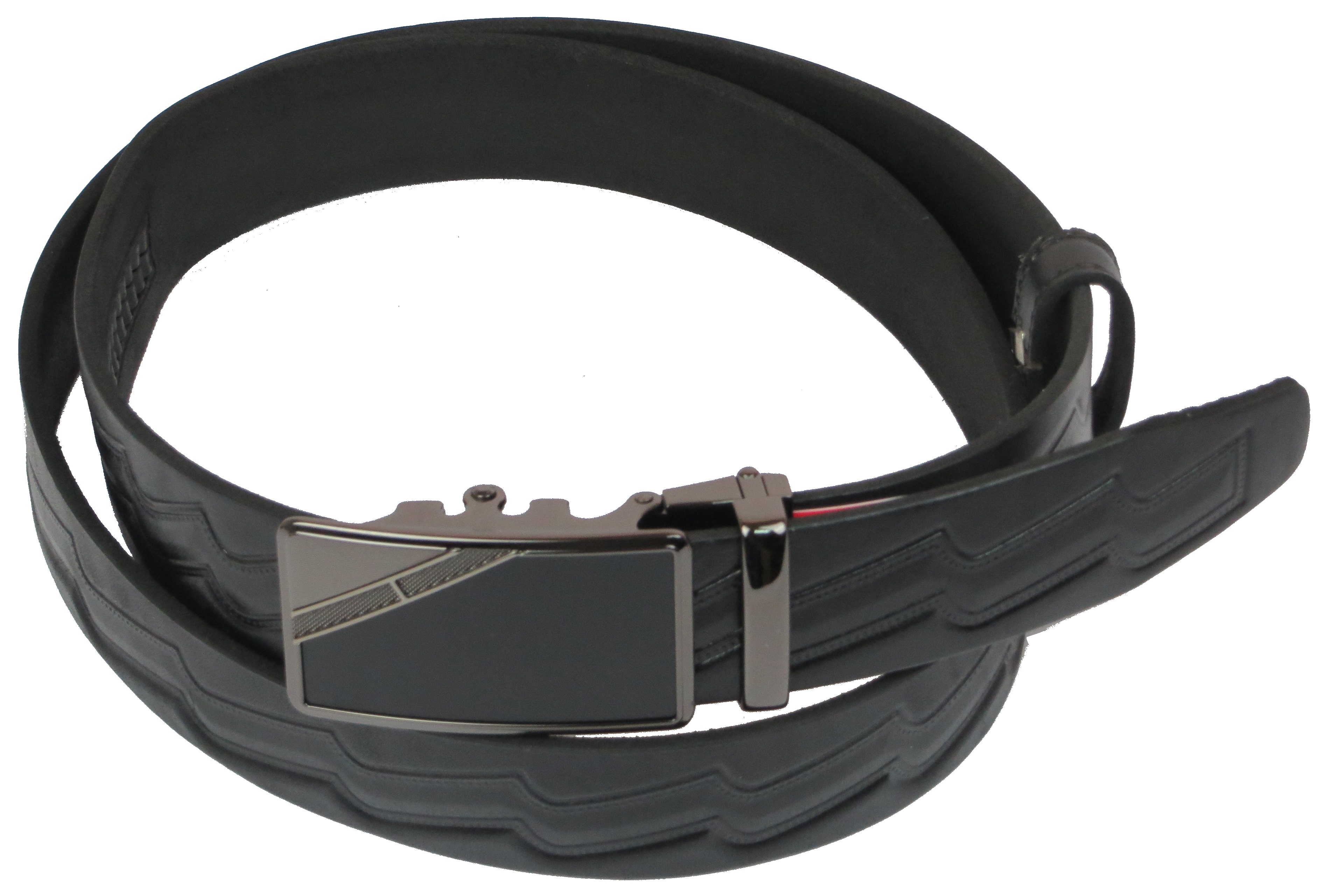 Ремень мужской Skipper кожаный Черный (1079-35)