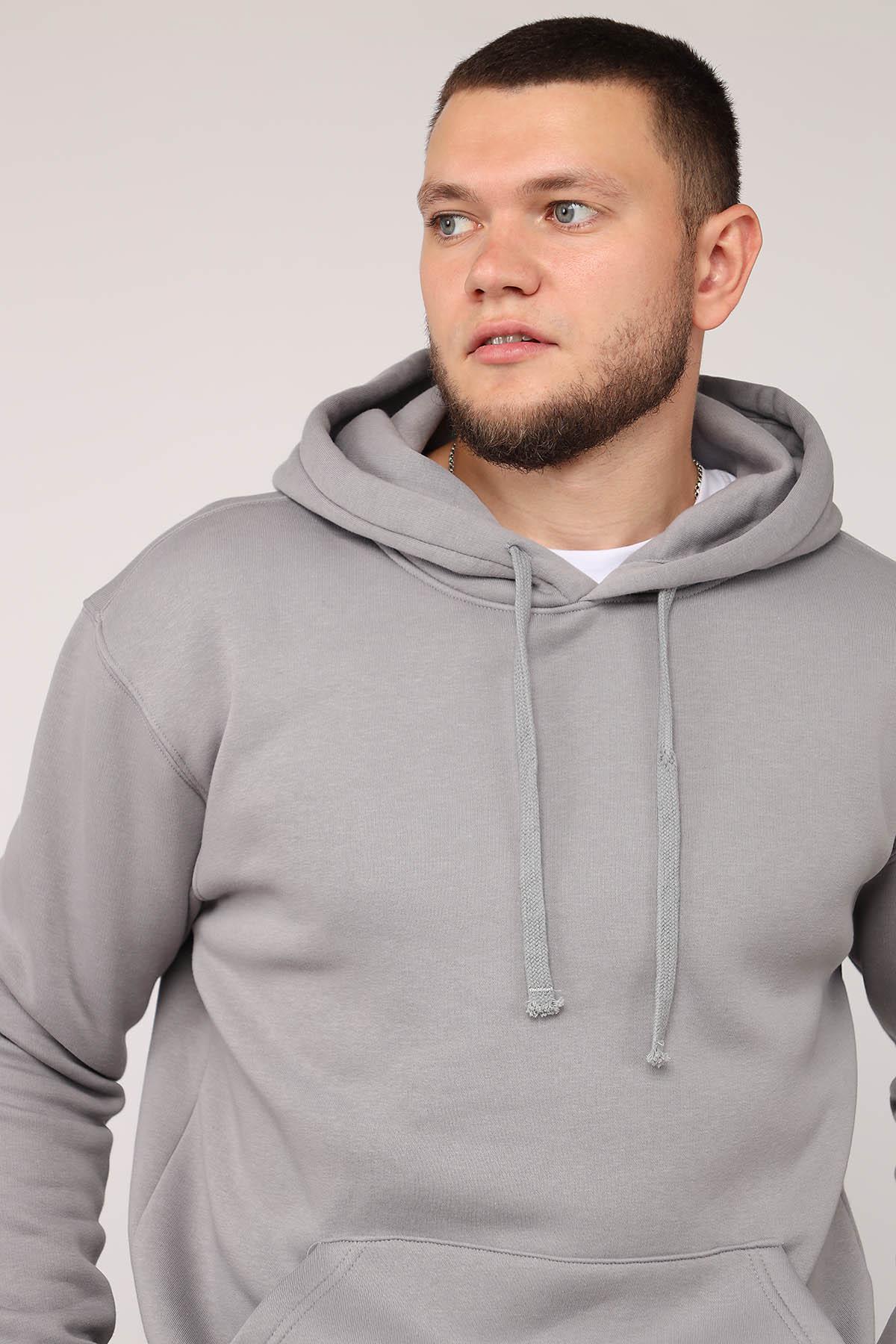 Худи мужское ЦБ-00279983 р. 48 Серый (SKT001074111) - фото 4 Худи мужское ЦБ-00279983 р. 48 Серый (SKT001074111) - фото 4