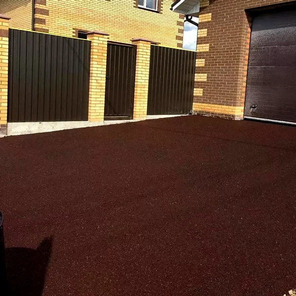 Резиновое покрытие-мягкий асфальт 1 м.кв. 10 мм Коричневый (2562228269) - фото 2