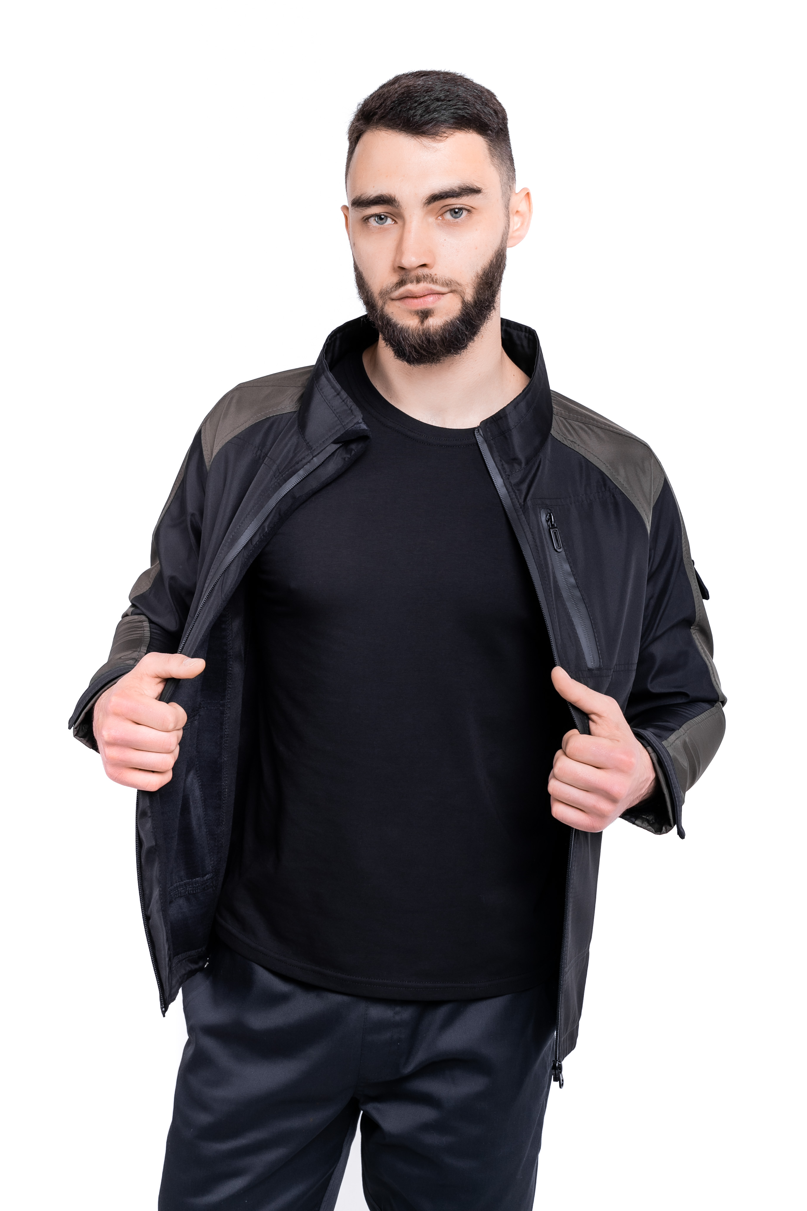 Куртка Intruder Softshell Lite iForce S Черный из хаки (1589542282) - фото 4 Куртка Intruder Softshell Lite iForce S Черный из хаки (1589542282) - фото 4