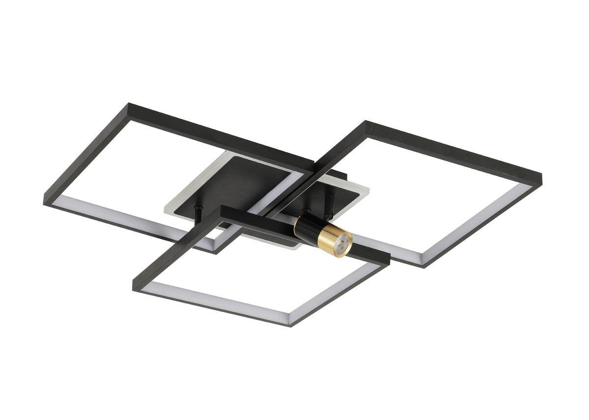 Люстра стельова світлодіодна Light House SRS-20290/3 BK/GD 151W Чорний/Золотий