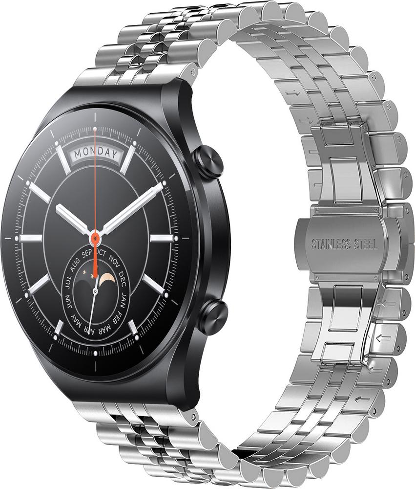 Браслет металлический Stech для Xiaomi Watch S1 (Acttive) Silver (28991-59)