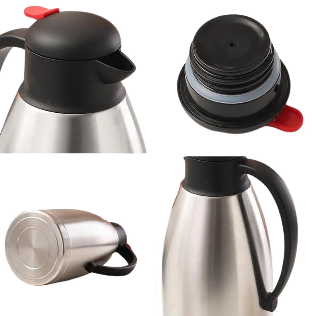 Термос-чайник вакуумний з нержавіючої сталі 2 л (27641742) - фото 2 Термос-чайник вакуумний з нержавіючої сталі 2 л (27641742) - фото 2