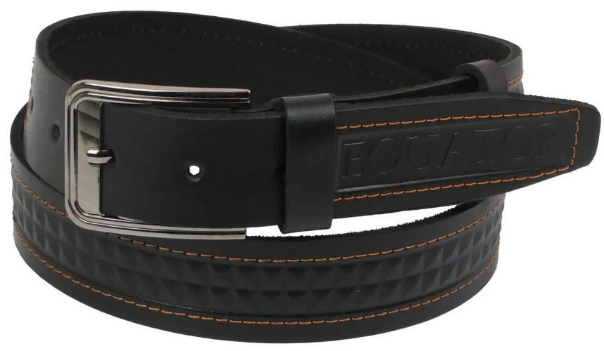 Ремень кожаный мужской Skipper 3,8 см Черный (super654_1120-38) Ремень кожаный мужской Skipper 3,8 см Черный (super654_1120-38)