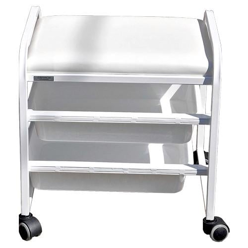 Тележка мастера педикюра в салон красоты Kompred OL221 500х400х450 мм Белый - фото 2