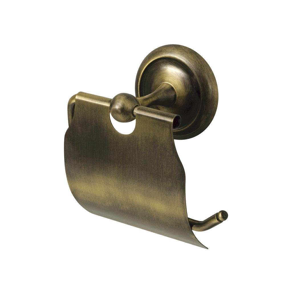 Держатель туалетной бумаги Bisk с крышкой DECO A.B. Нержавеющая сталь (00403)