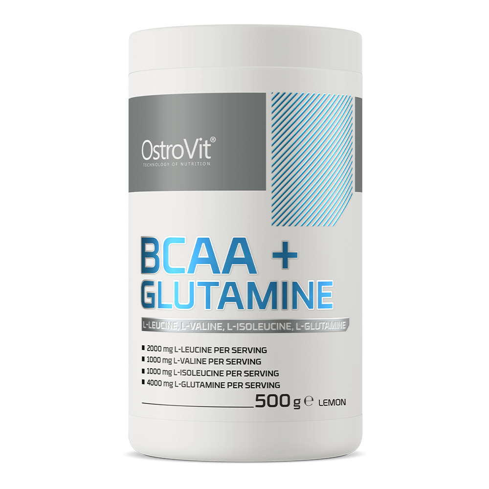 Амінокислотний комплекс Ostrovit BCAA Glutamine lemon 500 г