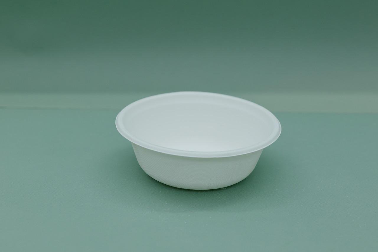 Одноразовая тарелка биоразлагаемая 500 мл 15,5 см 125 шт. (00000000482) - фото 2