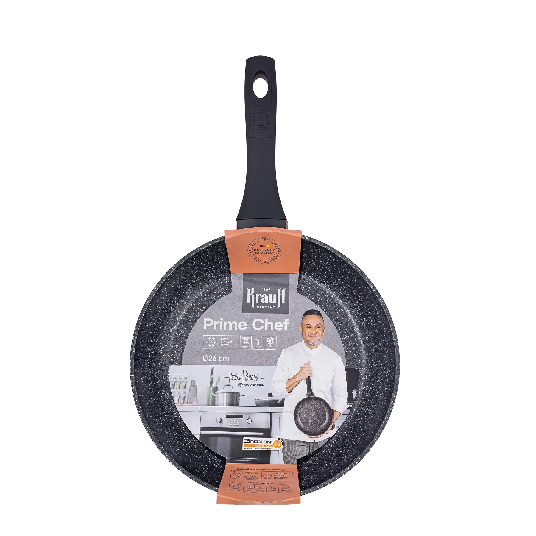 Набор сковородок Krauff Prime Chef 26/28 см с кухонными принадлежностями (55-333-551) - фото 4 Набор сковородок Krauff Prime Chef 26/28 см с кухонными принадлежностями (55-333-551) - фото 4