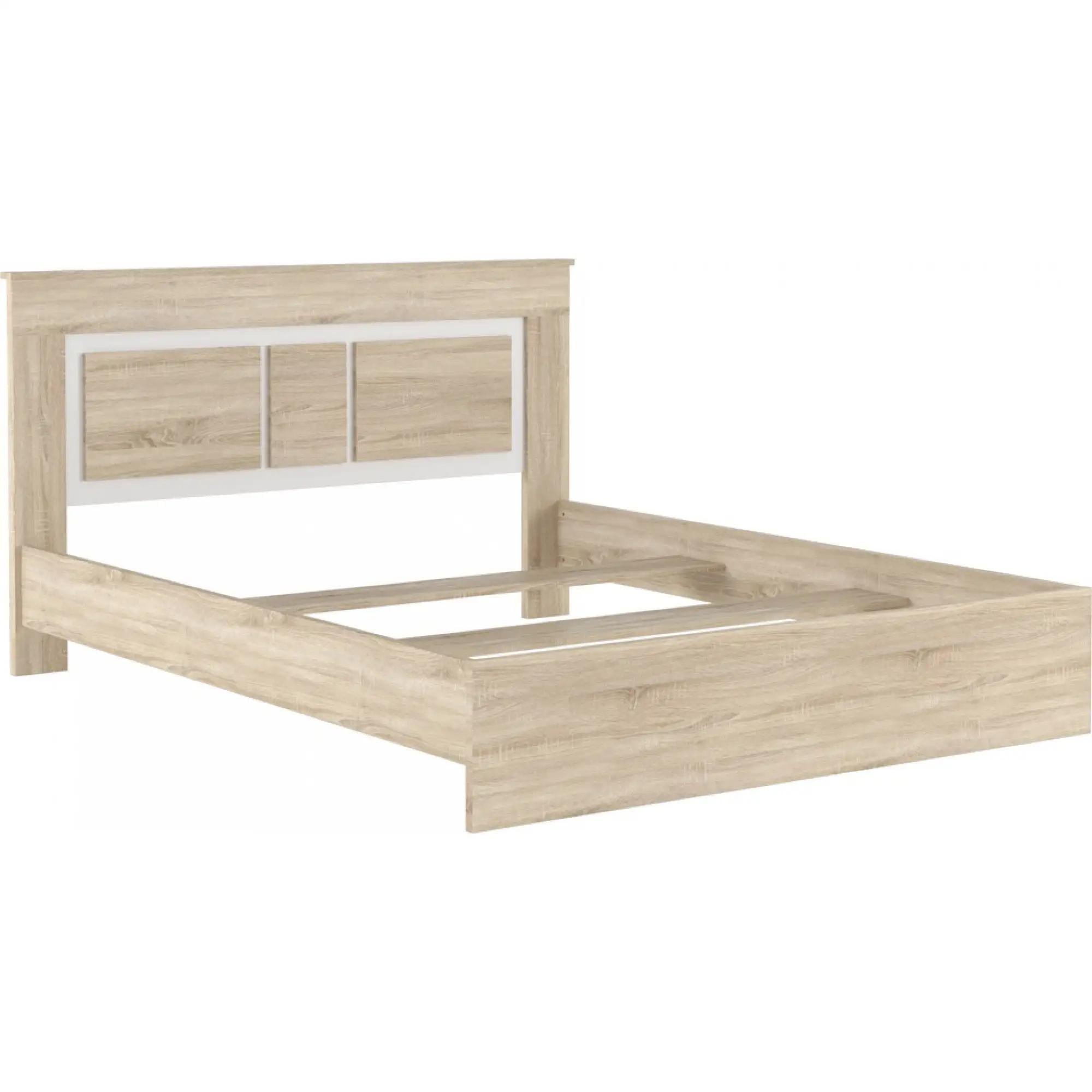 Кровать двуспальная Гербор Сара LOZ160 без основания под матрас 160x200 см Дуб сонома/Нимфея альба (GRB-1193) Кровать двуспальная Гербор Сара LOZ160 без основания под матрас 160x200 см Дуб сонома/Нимфея альба (GRB-1193)