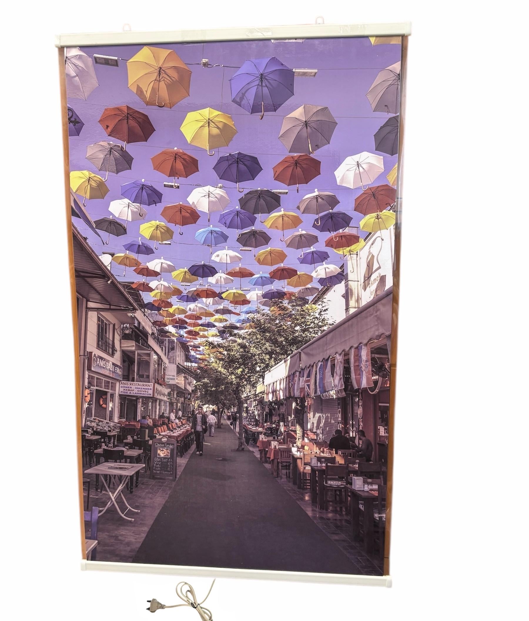 Обігрівач настінний підвісний картина шпалери з підігрівом тема парасольки 100х60 см Обігрівач настінний підвісний картина шпалери з підігрівом тема парасольки 100х60 см