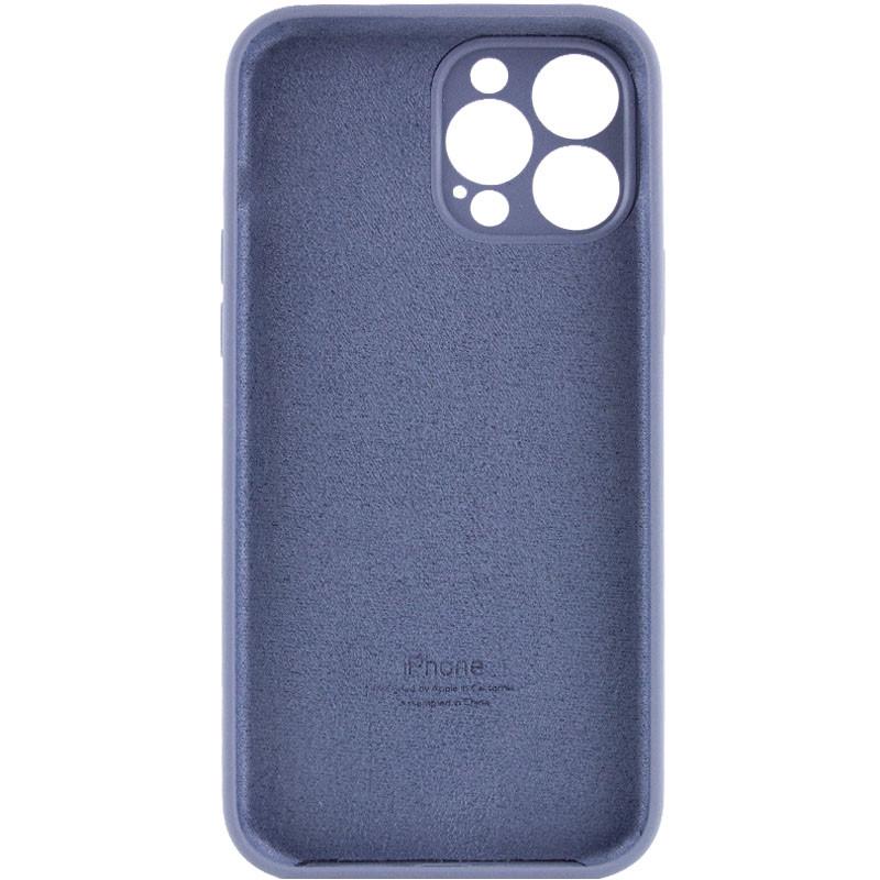 Чехол Silicone Case Full Camera Protective (AA) для Apple iPhone 15 Pro Max (6.7") Серый | Lavender Gray - фото 2