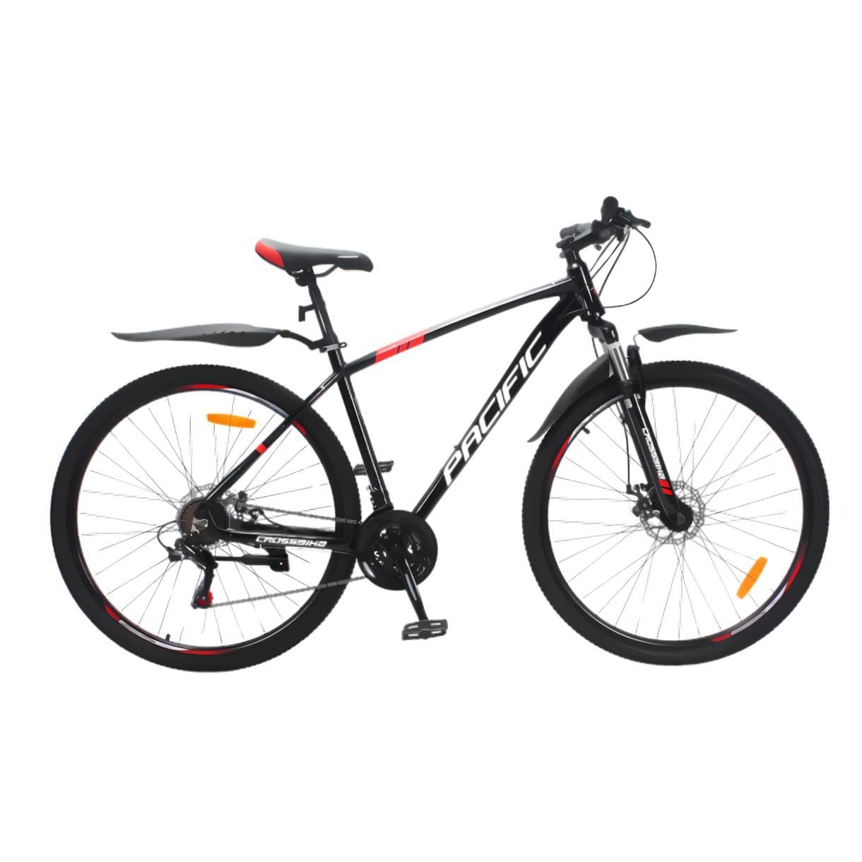 Велосипед Crossbike Pacific 2025 29" 19" Чорний/Червоний (292)