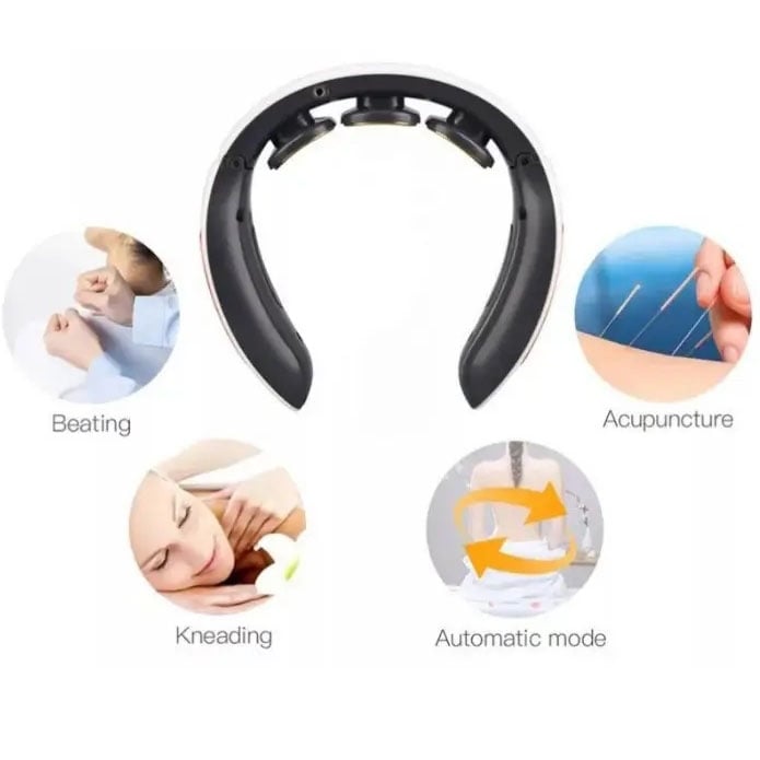 Масажер для шиї Smart Neck Massager HX-1680 6 режимів 3V White (tf3712) - фото 3 Масажер для шиї Smart Neck Massager HX-1680 6 режимів 3V White (tf3712) - фото 3