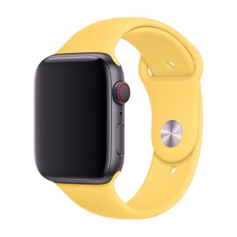 Браслет силикон для Apple Watch 38 мм Yellow (000038221)