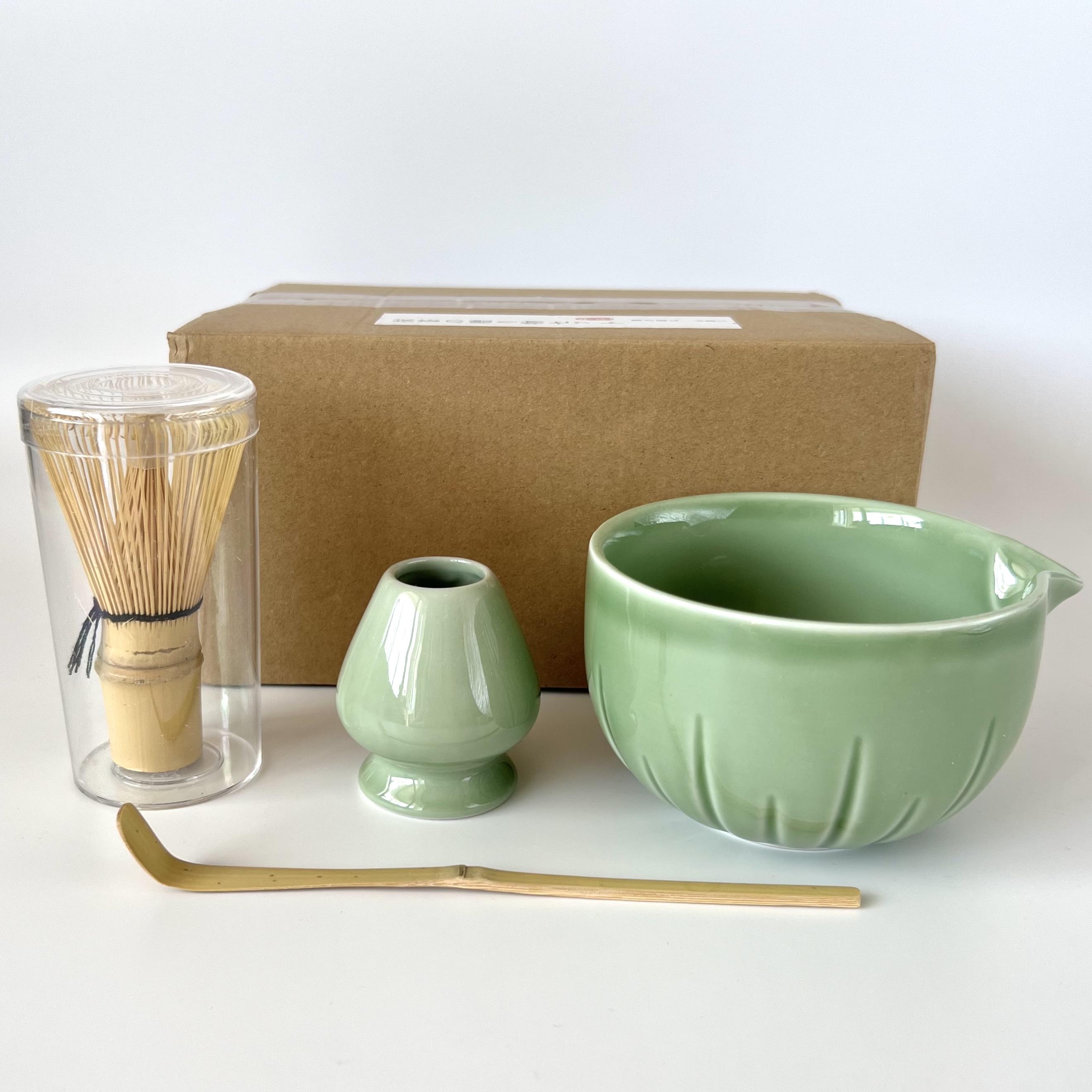 Набор аксессуаров для приготовления матча чая Forest Green 4 предмета (2594557635)