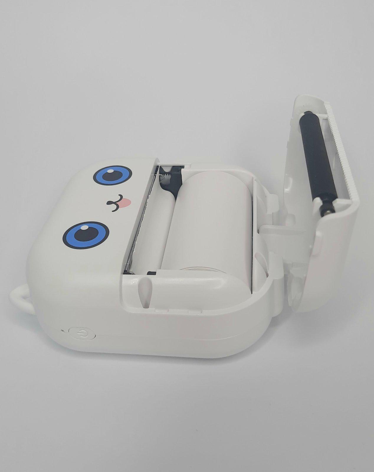 Термопринтер дитячий Mini Printer Котик Bluetooth X15 Білий - фото 3 Термопринтер дитячий Mini Printer Котик Bluetooth X15 Білий - фото 3