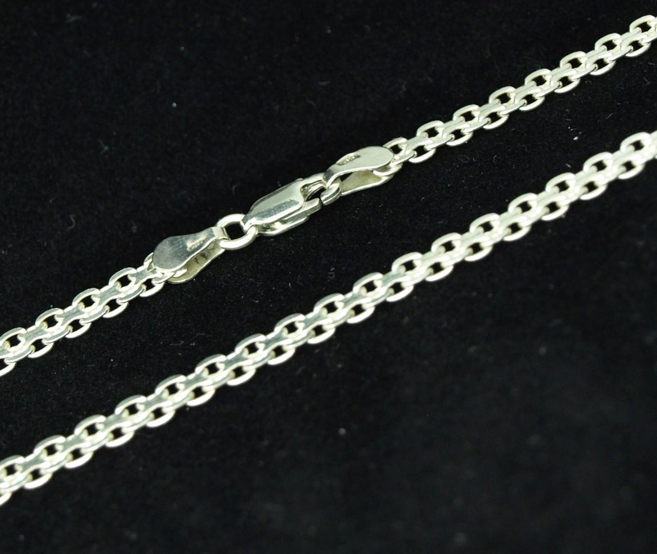 Цепочка из серебра проба 925 50 см (Б060) - фото 3 Цепочка из серебра проба 925 50 см (Б060) - фото 3