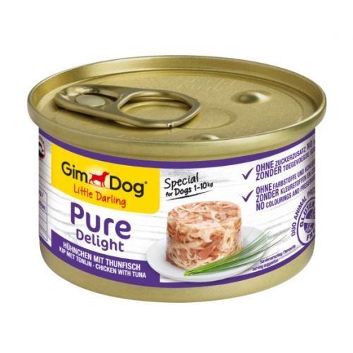 Корм влажный GimDog LD Pure Delight для собак миниатюрных пород с курицей и тунцом 85 г