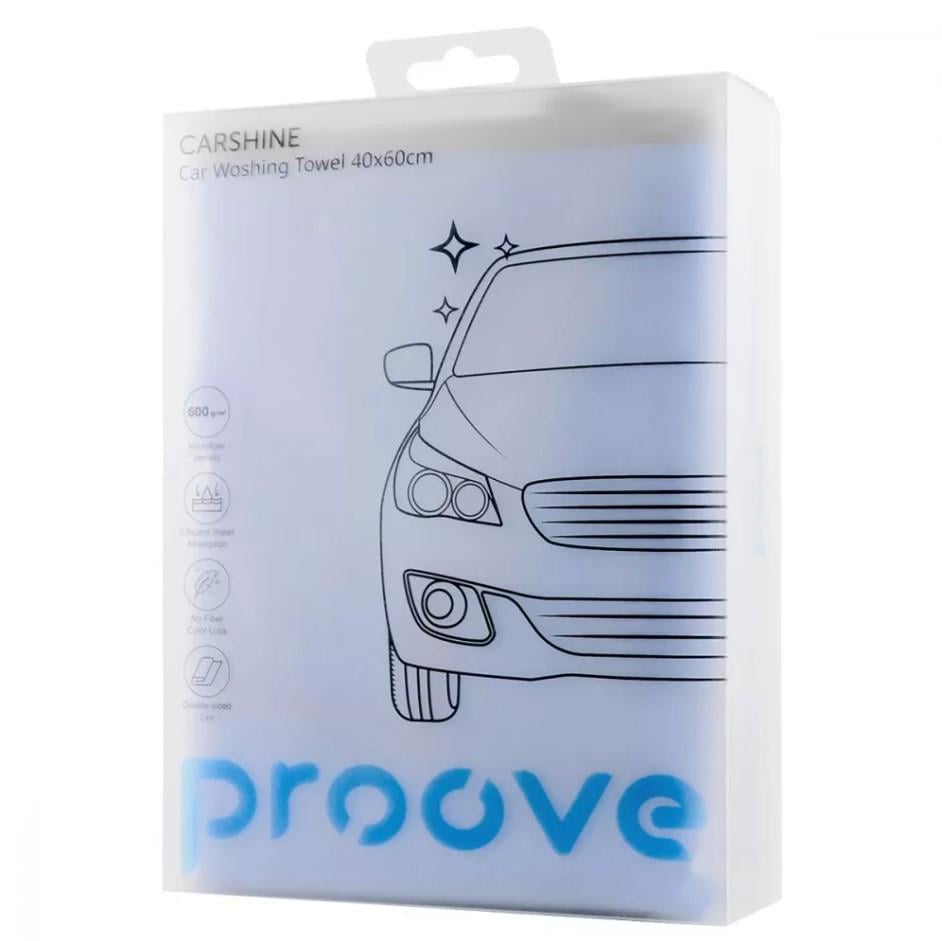 Автомобильная микрофибра Proove Carshine 40х60 см 1 шт. Синий (000003657) - фото 5