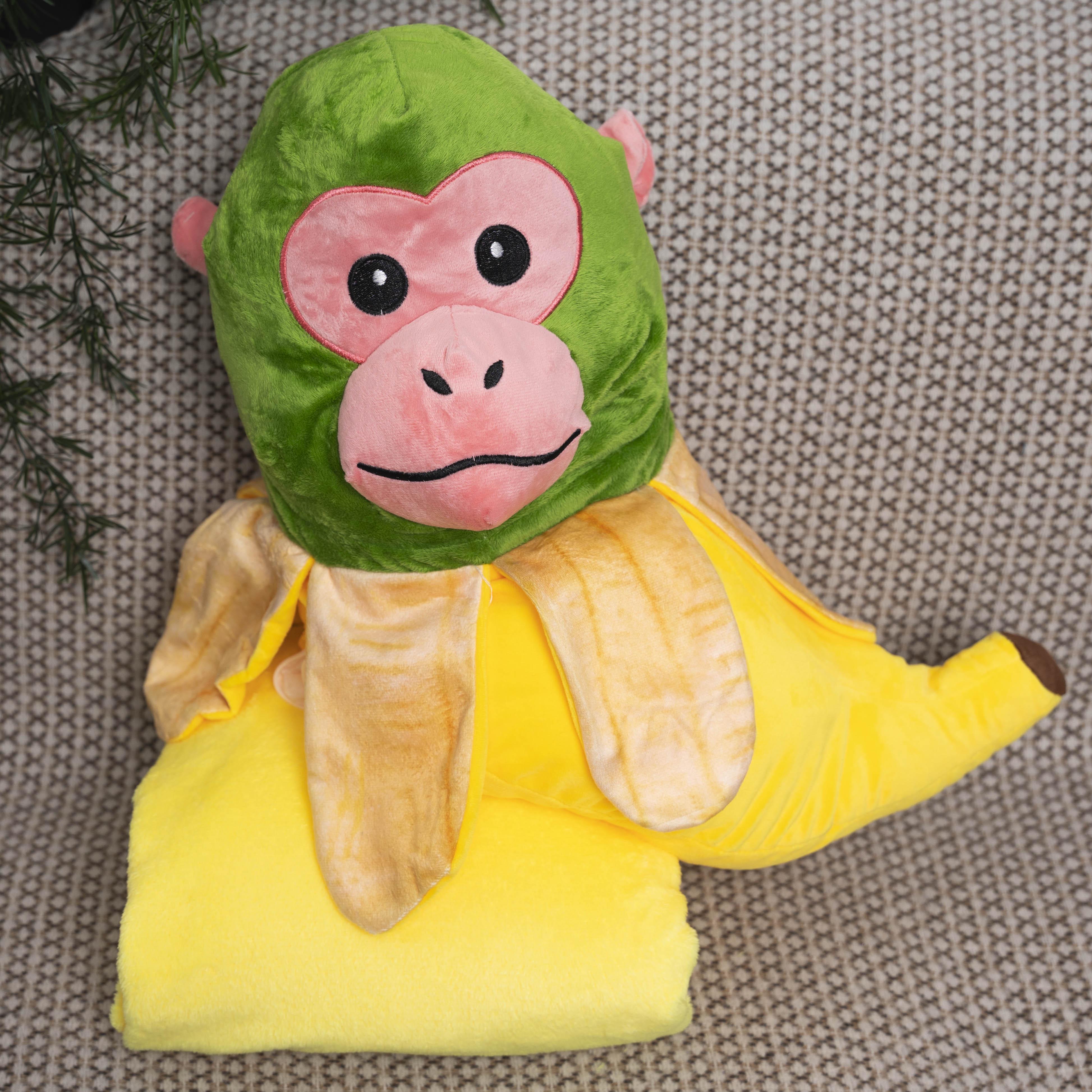 Плед детский с игрушкой Шпиониро Желтый (89050)