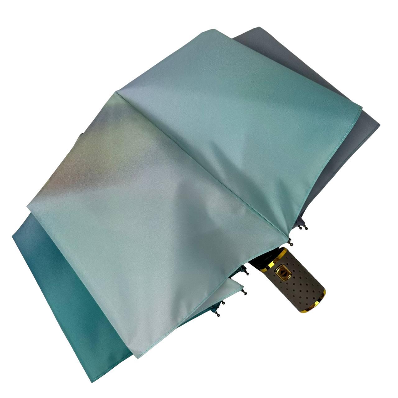 Зонт женский автомат Rain Flower цветочный принт в подарочной упаковке с платком (01030-6) - фото 5