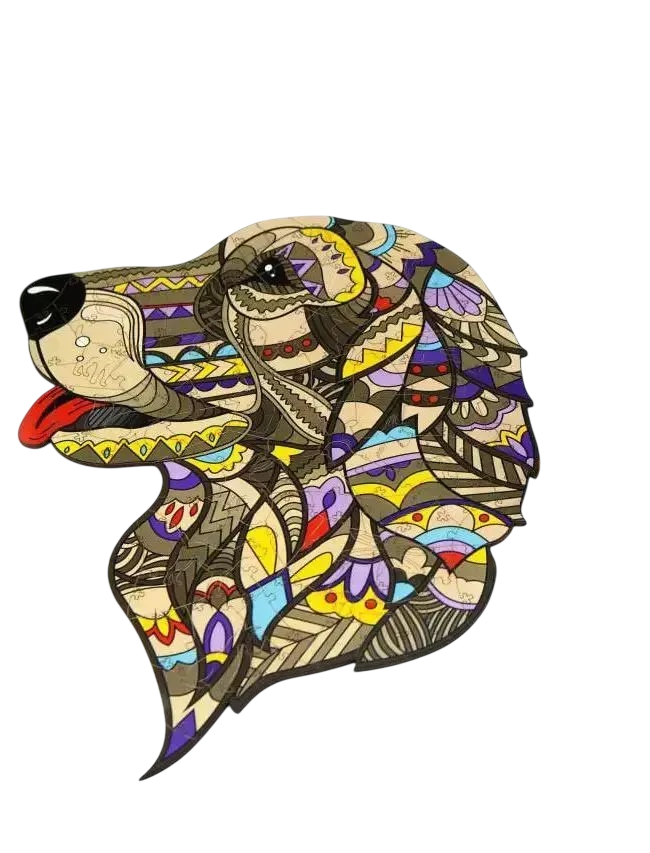 Пазлы фигурные PuzzleOK Преданный Серко из дерева на 120 эл. Разноцветный (150-98-PuzA3-03519)