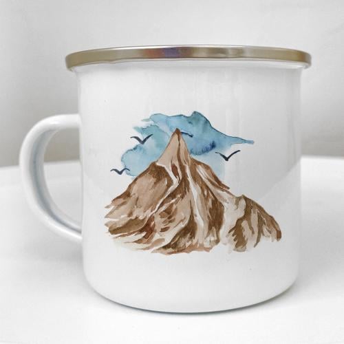 Кружка металлическая Camper "Ми підкорюємо не гору, а себе" 250 мл (KRM_23S151)