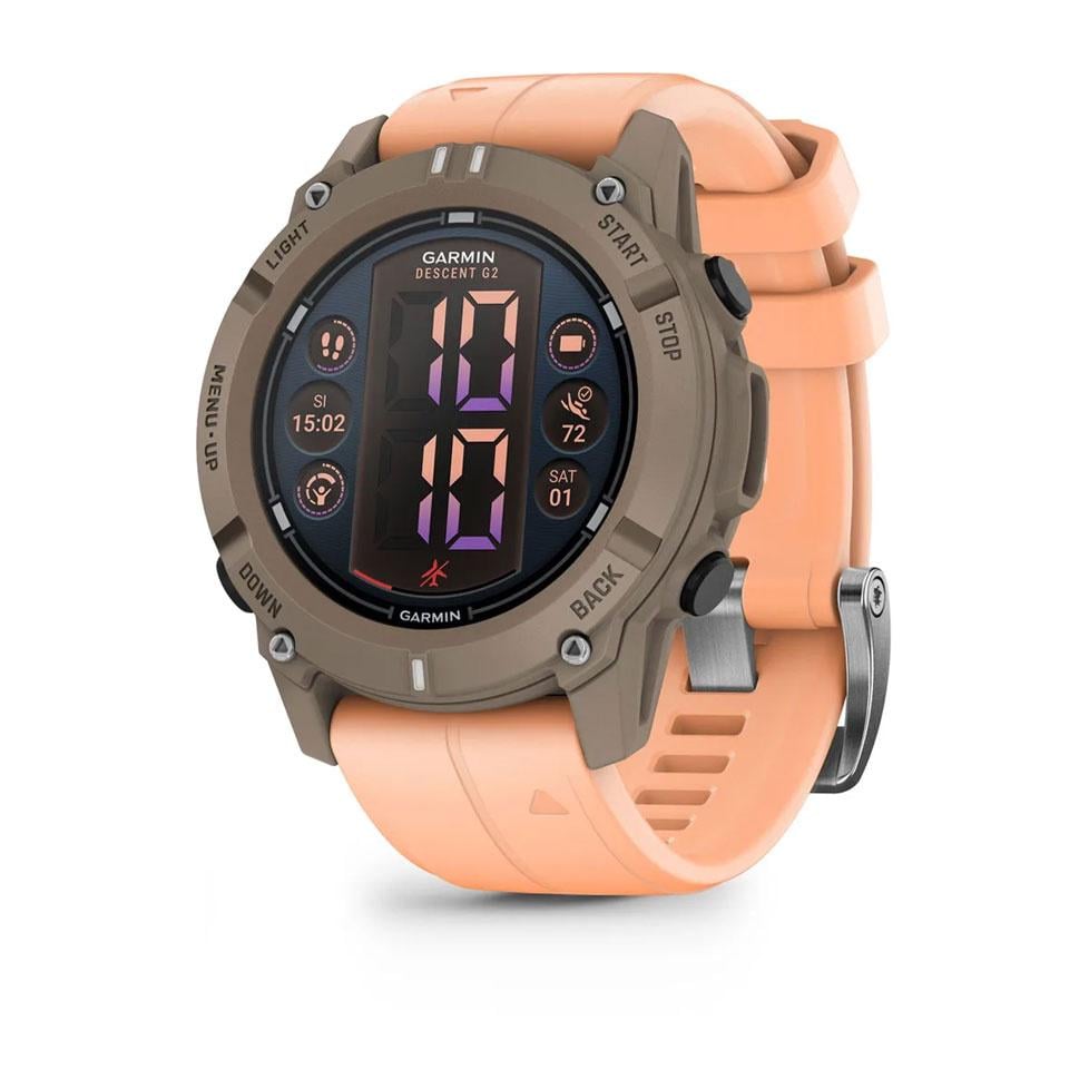 Смарт-часы Garmin Descent G2 Paloma with Shell Pink Band 1,2" AMOLED GPS NFC WR100 Brown (010-02986-01) Смарт-часы Garmin Descent G2 Paloma with Shell Pink Band 1,2" AMOLED GPS NFC WR100 Brown (010-02986-01)