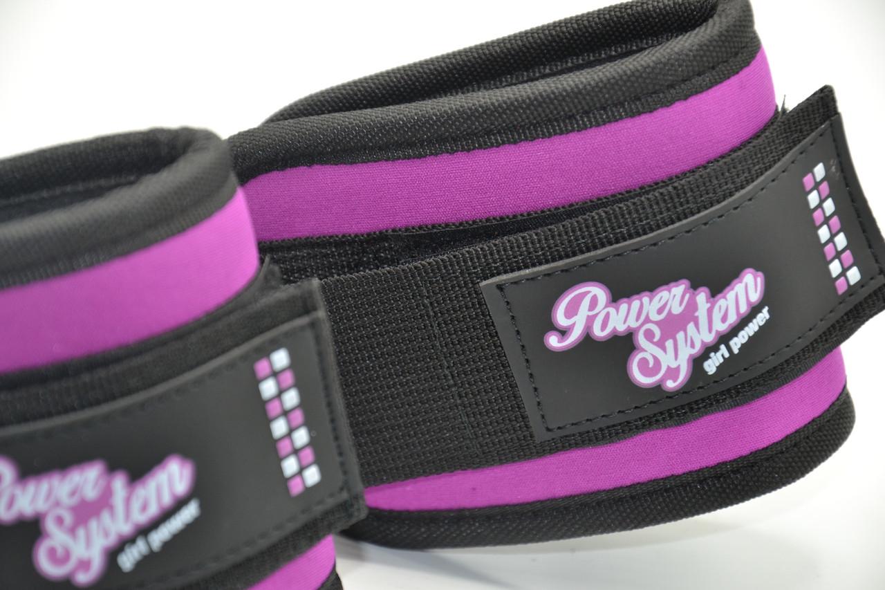 Манжети на щиколотці Power System PS-3450 Ankle Strap Gym Babe Purple (PS_3450_Purple) - фото 4