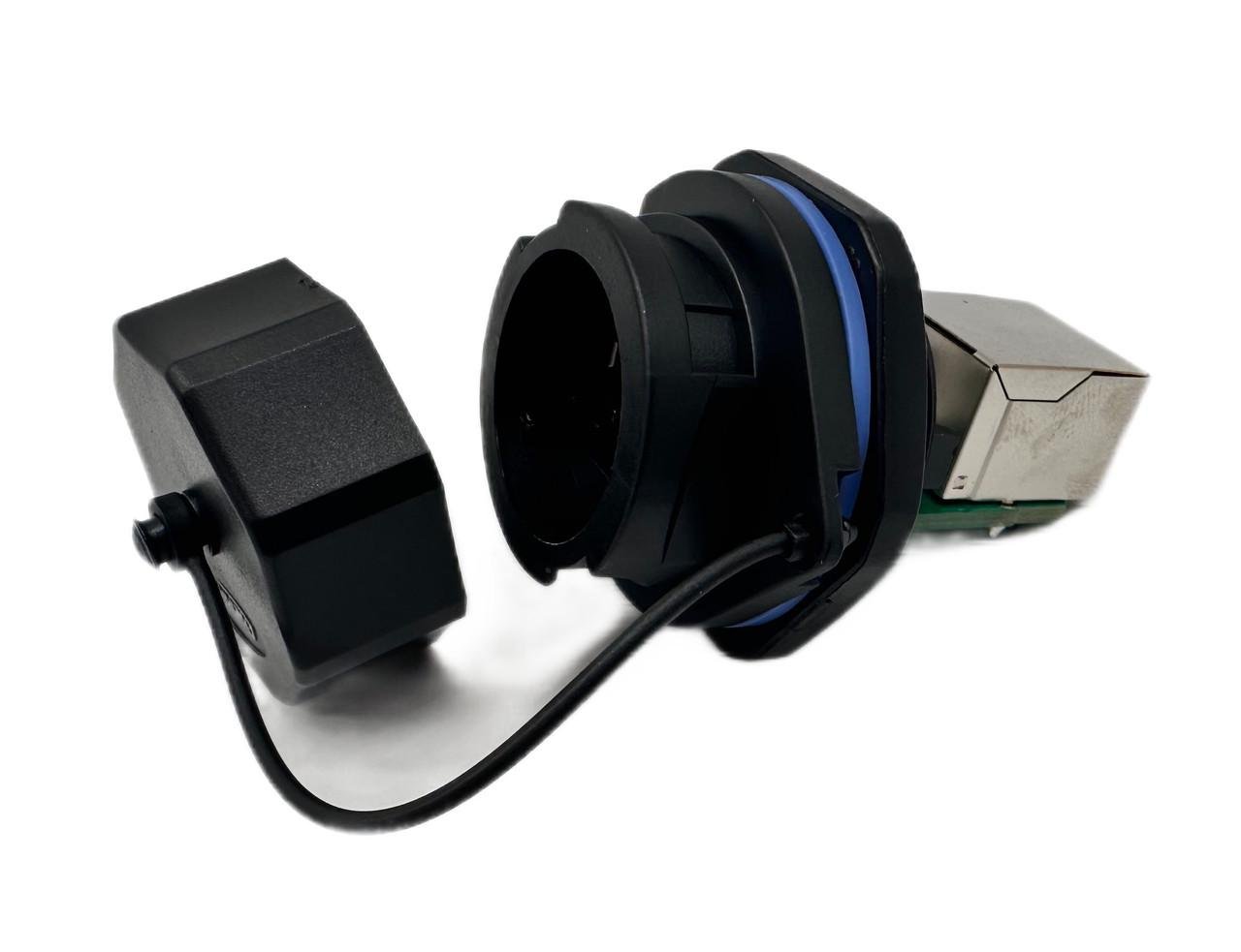 Роз'єм RJ45 розетка CNLINKO YT-RJ45-JSX-01-001 на панель IP67 (2291454302) Роз'єм RJ45 розетка CNLINKO YT-RJ45-JSX-01-001 на панель IP67 (2291454302)