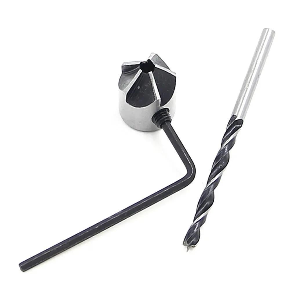 Набор сверл с зенкером 3-6 мм 4 шт. Серебристый - фото 8